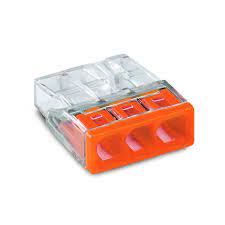 Clema conductor RIGID (3X2.5mm) transparent (200buc),WAGO,CTK Foto