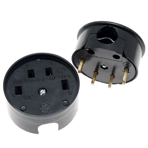 Priza+Fisa РШ-ВШ 32A 3Р+РЕ 380V Foto