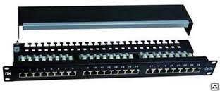 1U Patci paneli cat. 6 UTP, 24 port(Dual) ITK Foto