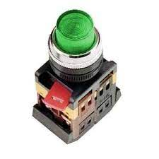 Buton ABLFP-22 verde D-22mm neon/240В 1з+1р Foto