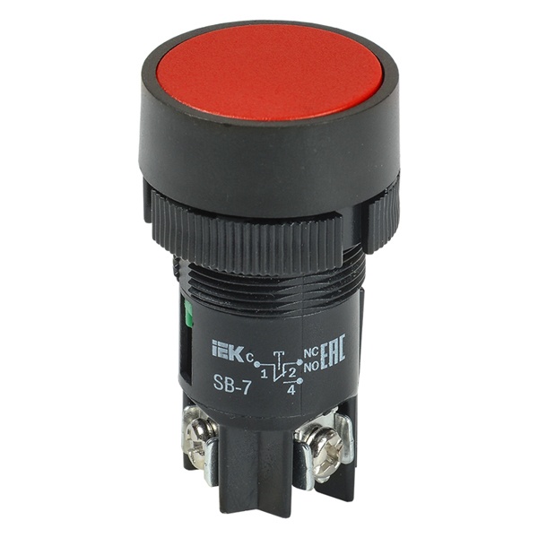 Buton SB-7  "Стоп" rosu 1р D-22mm/240В Foto