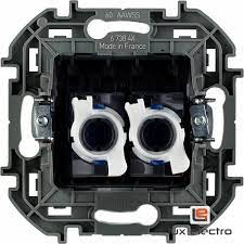 Розетка Евро 2хRJ45 FTP-6e (с модулем NKS) Foto