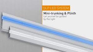 CANAL CABLU LED MINI-PLINTA ALB L-0,5 M Foto