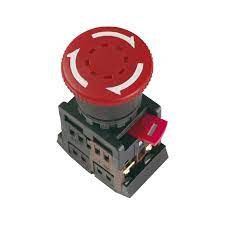 Buton AE22 "Грибок" cu fixare rosu D-22mm neon/240В Foto