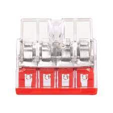 Clema conductor RIGID (4X2.5mm)transparent(100buc),WAGO Foto