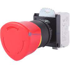 Tasta tip Ciuperca FIXA-D40 (ROSU-NI+ND),Deblocare prin Rotire Foto