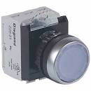 Buton cu Revenire (ALB - ND+NI),Cap Ingropat,Bec 24V-AC/DC Foto