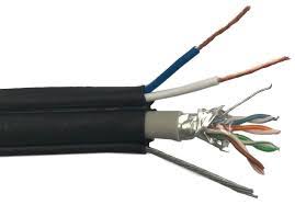 Cablu LAN exterior ecranat+tresa (sF/UTP 4*2*0,51-cat.5E) cu tros (500) Foto