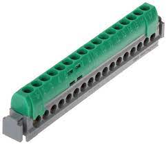 Bareta de Conexiune/Verde (1x6 la 25+ 16x1.5 la 16) IP2X,Plexo Foto