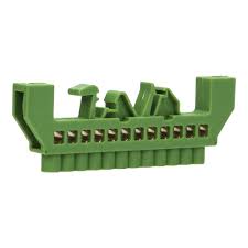 Bara distrib cu sup. univ 12x8mm 12 gauri verde Foto