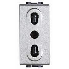 Priza 2P+E 10-16A 1M Aluminiu (Livinglight) Foto