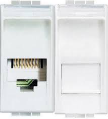 Priza Internet UTP RJ-45  1M Alb  (Livinglight) Foto