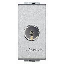 Intrerupator 1M-2P/16A cu Cheie,Aluminiu,(Livinglight) Foto