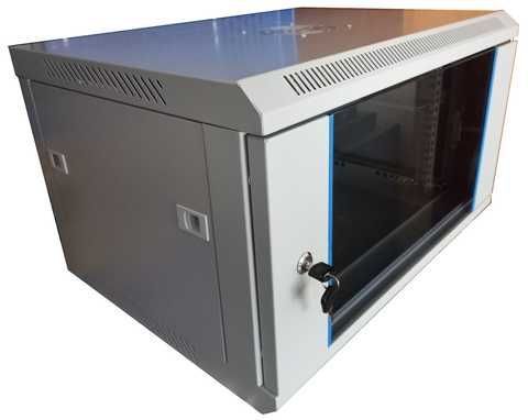 Rack de perete 6U-19" 600x450x368,usa transparenta fumurie Foto