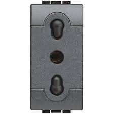 Priza 2p+T 10/16A 1m Antractit  (Livinglight) Foto