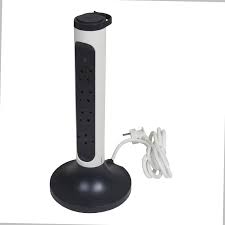 Bloc Mutifunctional 4x2P+T(2M-3x1,5/SPD+ind.LED),Alb-Gri Foto