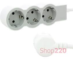 Bloc Multipriza Universal 3x2P+T(1,5M-3x1,5),Alb-Gri Foto