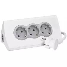 Stativ de birou 3x2P+T + 2xUSB cu Cablu 1,5m alb,LR Foto