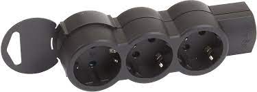 Bloc Multipriza Mobil 3x2P+T negru (fara cablu),LR Foto