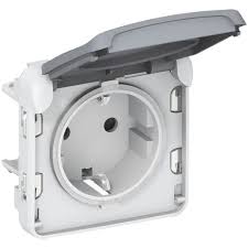 Priza st.german 2P+E con.surub,16A-250Vgri,IP55-IK08,interior Foto