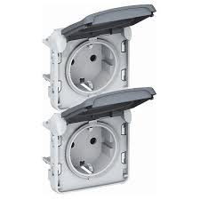 Suport de montaj ingropat dublu orizontal-vertical gri,IP55 Foto