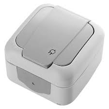 Priza 2P+E born.automate, 16A-250V Gri,IP55-IK08-Exterior Foto