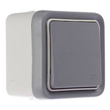 Intr.Cap-scara cu gheare,10A-250V Gri,IP55-IK08, Interior+Suport Foto