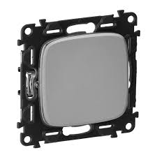 Tasta unitara LED intr/buton,aluminiu (Valena Allure) Foto