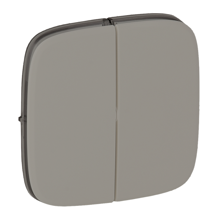 Tasta dubla LED intr/buton,aluminiu (Valena Allure) Foto