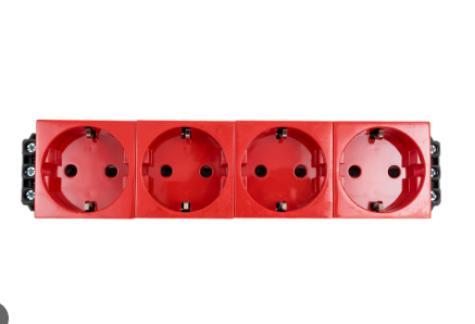 Priza 4х2Р+Е rosie Mosaic Foto