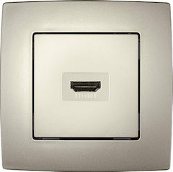 Priza audio/video HDMI (Valena bej) Foto