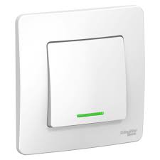 Buton cu LED 10A Kaptika alb Foto