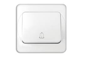 Buton cu clopotel 10A kaptika alb Foto