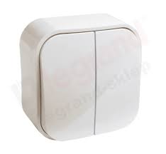 Intrerup cap-scara dublu 10АX alb FORIX Foto