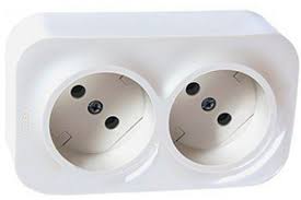 Priza 2x2P 16A alb FORIX Foto