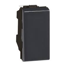 Intrerupator Cap-Scara 10A/1M,Negru Mat Mosaic Foto