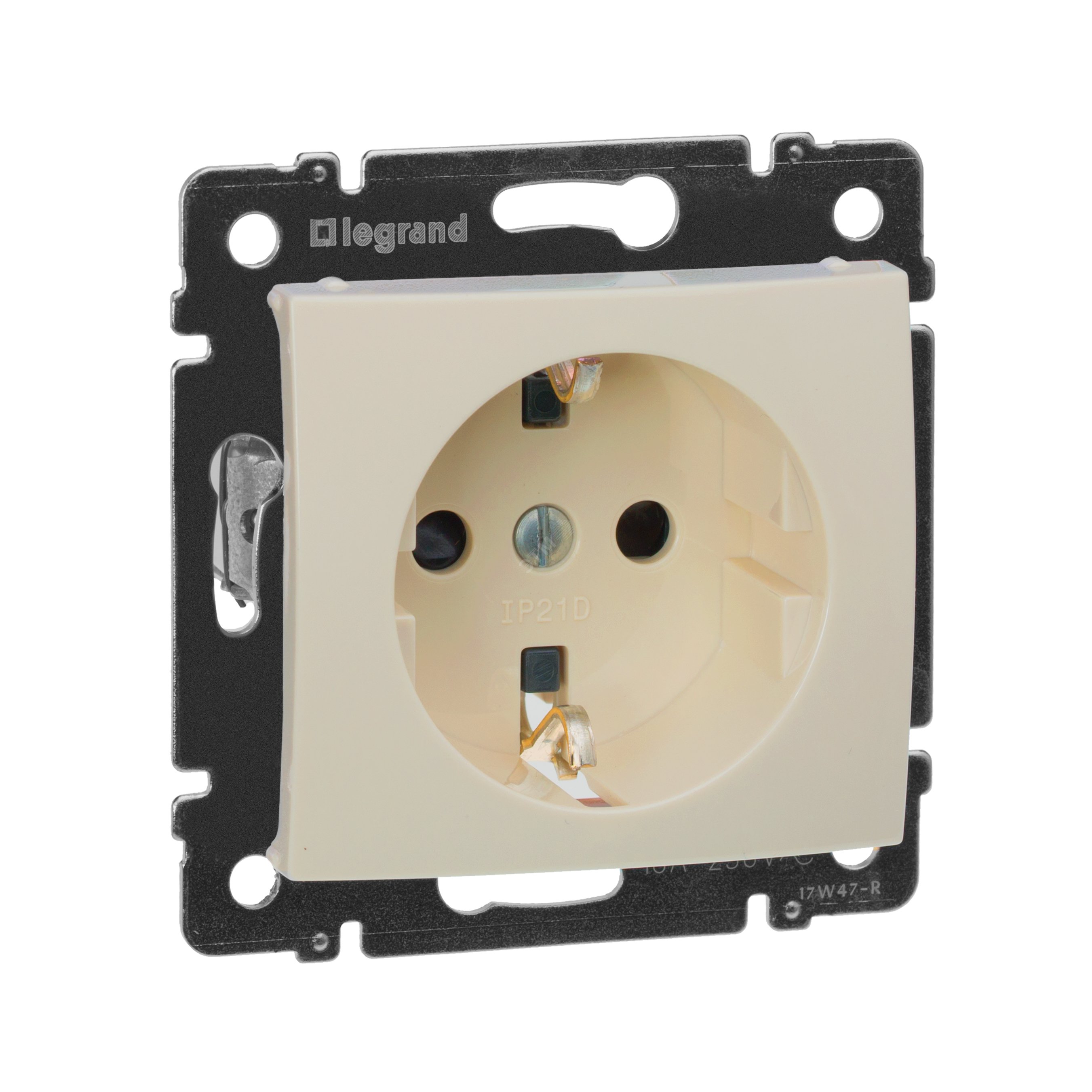 Priza 2Р+Е 10/16А mecanism blocare (Valena bej) Foto