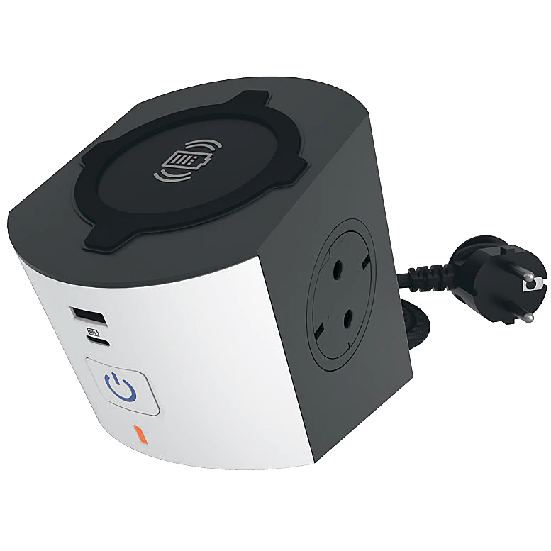 Bloc Mutifunctional 2x2P+T(2M-3x1,5 TipA+TipC cu inductie),Alb-Gri Foto